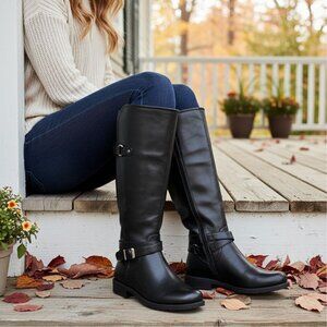 Baretraps 7.5 Boots Tall Woman Carmella Horse Riding Knee-High Shoes Equestrian